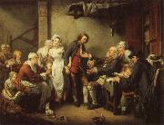 Jean-Baptiste Greuze The Village Marriage Contract oil on canvas